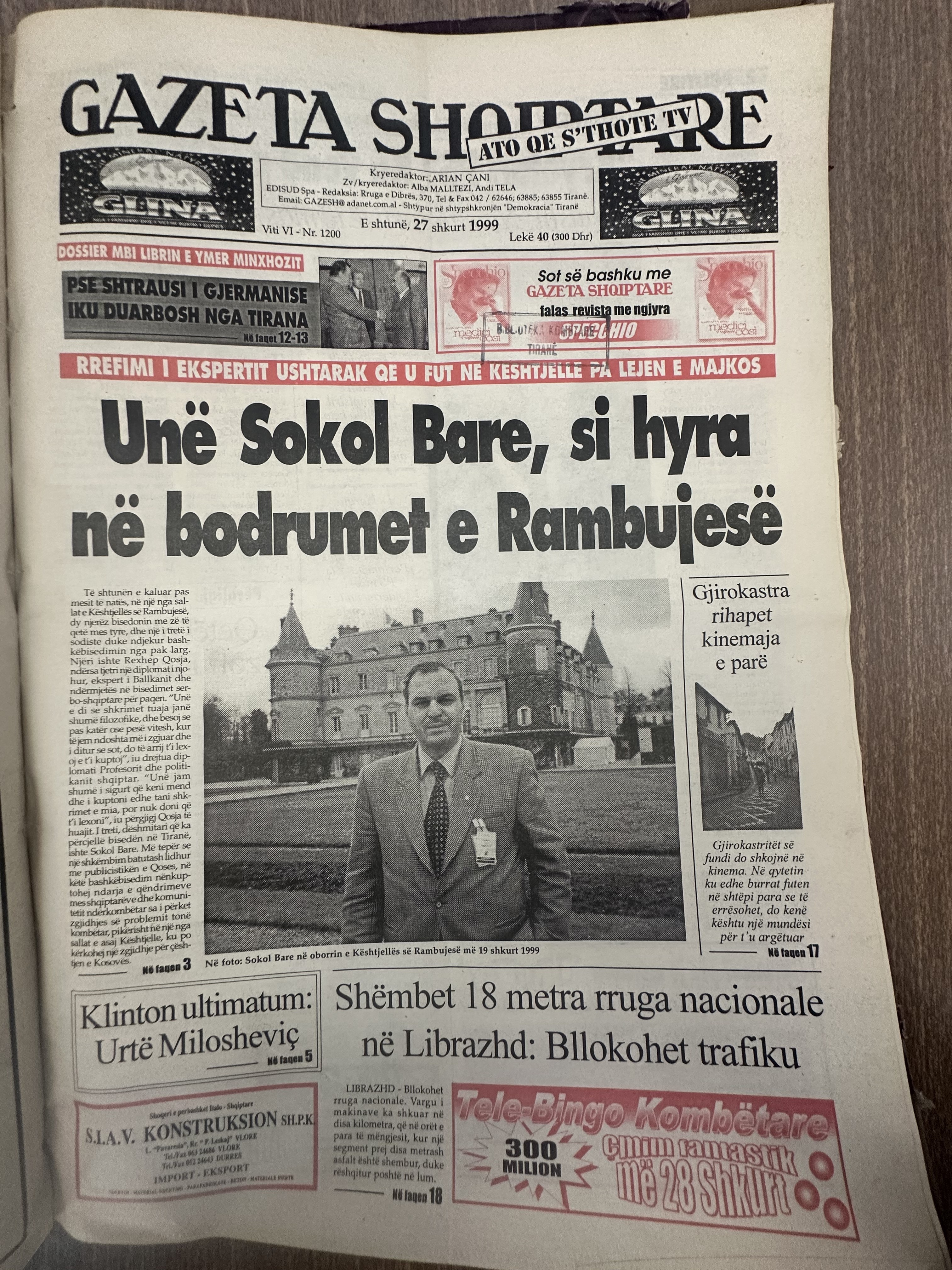 Gazeta Shqiptare 1999-02-27